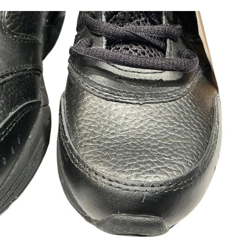 Therashoe Olea Womens 8.5W Wide Black Leather Toning TS Sport Shoe Sneaker